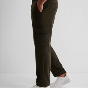 Express Slim Army Green Wool Blemd Dress Pants